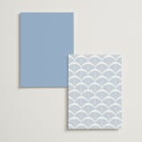 "Aurelia" - Foil-Pressed Menus in Dusty Blue by Janean Hinger - Back of Card Options
