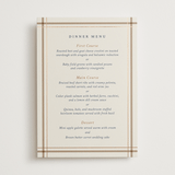 "Equestrian" - Foil-Pressed Menus in Midnight by Sam Dubeau - Front