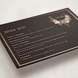 "Flouriishing" - Foil-Pressed Menus in Blush by Susan Moyal - Detail