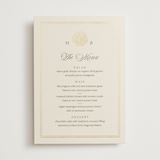 "Seaside" - Foil-Pressed Menus in Champagne by Griffinbell Paper Co. - Front