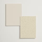"Seaside" - Foil-Pressed Menus in Champagne by Griffinbell Paper Co. - Back of Card Options