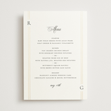 "Elencourt" - Foil-Pressed Menus in Quartz by Jelena Vuletic - Front