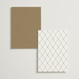 "Elencourt" - Foil-Pressed Menus in Quartz by Jelena Vuletic - Back of Card Options