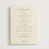 "Written in the Stars" - Foil-Pressed Menus in Noir by Ani Somi - Front