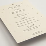 "Written in the Stars" - Foil-Pressed Menus in Noir by Ani Somi - Detail