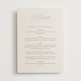 "Tux" - Foil-Pressed Menus in Antique by Nicole Walsh - Front
