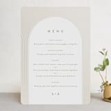 "Bloom" - Foil-Pressed Menus in Tea by Leah Bisch - Front