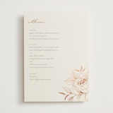 "Lovely" - Foil-Pressed Menus in Creme by Stardust Design Studio - Front