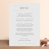 "Heard the news" - Foil-Pressed Menus in Cotton by Stacey Meacham - Front