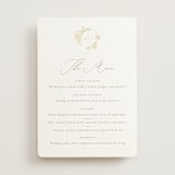 "Reflection" - Foil-Pressed Menus in Porcelain by Leah Bisch - Front