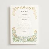 "In the country" - Foil-Pressed Menus in Forest by Paper Sun Studio - Front