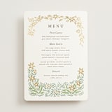 "In the country" - Foil-Pressed Menus in Forest by Paper Sun Studio - Front