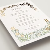 "In the country" - Foil-Pressed Menus in Forest by Paper Sun Studio - Detail