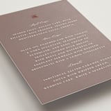 "autumne" - Foil-Pressed Menus in Maple by Lori Wemple - Detail