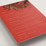 "Happiness" - Foil-Pressed Menus in Cherry by Shannon Chen of Four Wet Feet Studio - Detail