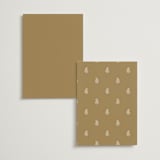 "Elegant Henna" - Foil-Pressed Menus in Champagne by Oma N. Ramkhelawan - Back of Card Options