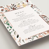 "Undone" - Foil-Pressed Menus in Garden by Itsy Belle Studio - Detail