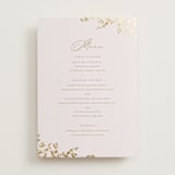 "Classique" - Foil-Pressed Menus in Spun Sugar by Jessica Williams - Front