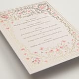 "Victorian" - Foil-Pressed Menus in Versailles by Claudia Orengo - Detail