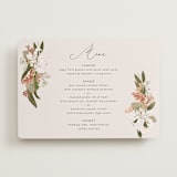 "Delicate" - Foil-Pressed Menus in Terracotta by Susan Moyal - Front