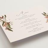 "Delicate" - Foil-Pressed Menus in Terracotta by Susan Moyal - Detail