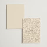 "Leafy Garland" - Foil-Pressed Menus in Sand by Creo Study - Back of Card Options