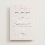 "And Centered" - Foil-Pressed Menus in Cream by Hooray Creative - Front