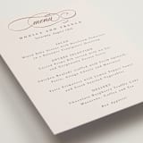 "And Centered" - Foil-Pressed Menus in Cream by Hooray Creative - Detail