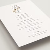 "Vining" - Foil-Pressed Menus in Chantilly by Jessica Williams - Detail