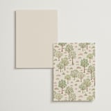 "Countryside" - Foil-Pressed Menus in Rose Quartz by Paper Sun Studio - Back of Card Options