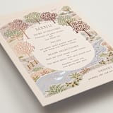 "Countryside" - Foil-Pressed Menus in Rose Quartz by Paper Sun Studio - Detail