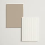 "Framed Monogram" - Foil-Pressed Menus in Silk by Kelly Schmidt - Back of Card Options