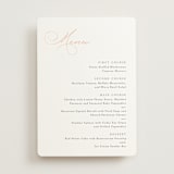 "Eternal" - Foil-Pressed Menus in Snow by Kaydi Bishop - Front