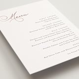 "Eternal" - Foil-Pressed Menus in Snow by Kaydi Bishop - Detail