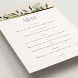 "Bliss" - Foil-Pressed Menus in Champagne by Leah Bisch - Detail