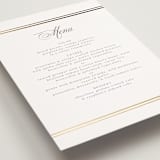 "Classic Elegance" - Foil-Pressed Menus in Pearl by Nicole Walsh - Detail