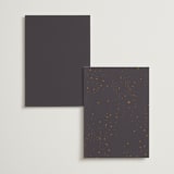 "North" - Foil-Pressed Menus in Twilight by Baumbirdy - Back of Card Options