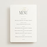 "Unite" - Foil-Pressed Menus in Opal by Leah Bisch - Front