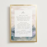 "Mountain" - Foil-Pressed Menus in Latte by Lori Wemple - Front