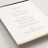"Defined" - Foil-Pressed Menus in Snow by mo kelley - Detail