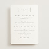 "Ampersand glam" - Foil-Pressed Menus in Powder by Creo Study - Front