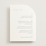 "Wildflower" - Foil-Pressed Menus in Cotton by Jennifer Postorino - Front
