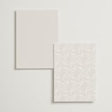 "Wildflower" - Foil-Pressed Menus in Cotton by Jennifer Postorino - Back of Card Options