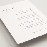 "Wildflower" - Foil-Pressed Menus in Cotton by Jennifer Postorino - Detail