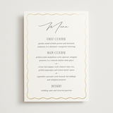 "Inventive" - Foil-Pressed Menus in Pepper by Olivia Raufman - Front