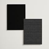 "Inventive" - Foil-Pressed Menus in Pepper by Olivia Raufman - Back of Card Options