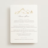 "Colorado" - Foil-Pressed Menus in Earth by Mansi Verma - Front