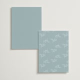 "Polished" - Foil-Pressed Menus in Powder Blue by Jennifer Postorino - Back of Card Options