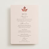 "Autumn Leafs" - Foil-Pressed Menus in Autumn by Itsy Belle Studio - Front
