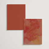 "Autumn Leafs" - Foil-Pressed Menus in Autumn by Itsy Belle Studio - Back of Card Options